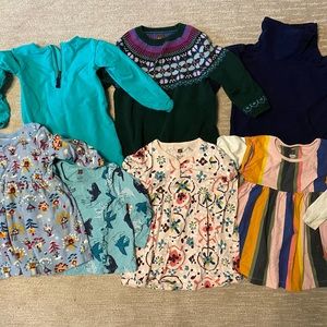 43 item Bundle 2T Girls Clothes Hanna Andersson, Tea Collection, Primary